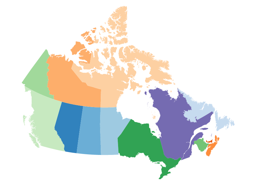  Map of Canada 