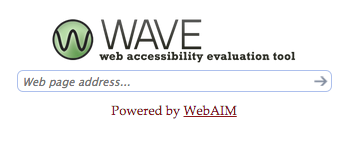 WAVE Web Evaluation Tool